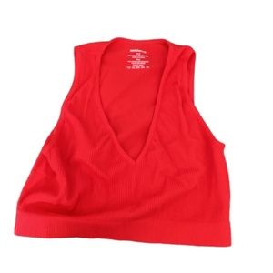 Red ambiance tank top